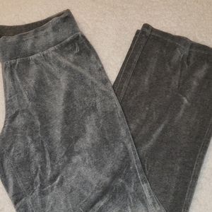 Nautica Velour Sweatsuit Bottoms - Medium Gray